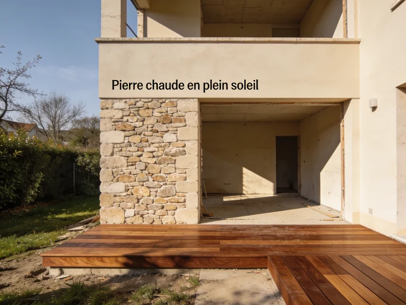 Extension sur deux niveaux terminée, enduit clair